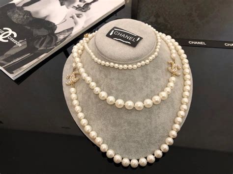 replica chanel necklace|chanel knockoff pearl necklace.